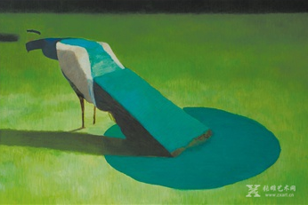 《孔雀》，120x180厘米，2013年