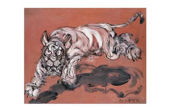 曾梵志的油画《老虎》拍得500多万美元