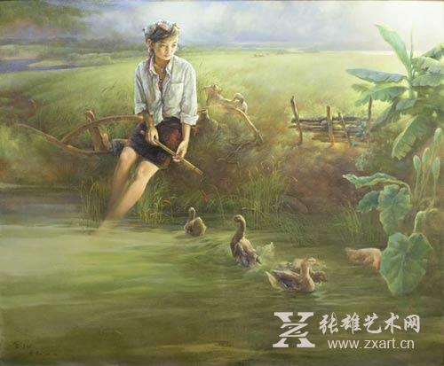 陈居茂作品《江洲萧音远》