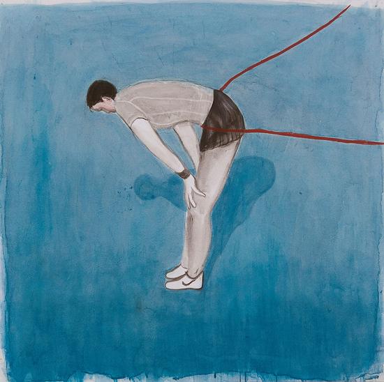 蒋昭昆JIANG Zhaokun 《终点》Terminal 66×66cm 纸本水墨Ink and Colour on Paper 2015