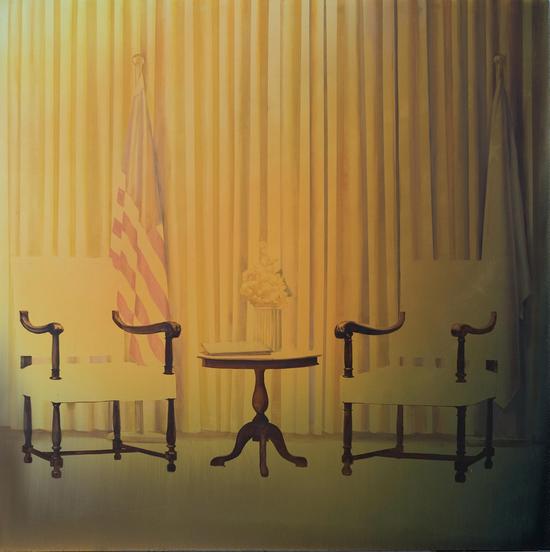 周铭ZHOU Ming 《会议室8》Conference Room 180x180cm 布面油画Oil on Canvas 2012