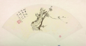 吴湖帆：倩菴写《梅花图》四箑