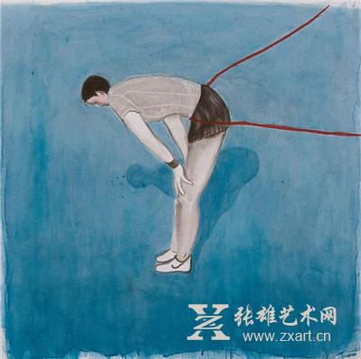 蒋昭昆《终点》66×66cm 纸本水墨 2015