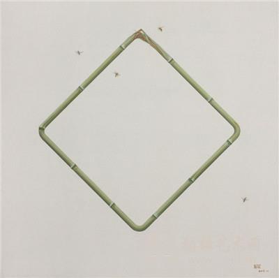 吴笛笛《竹》120x120cm 布面油画 2013