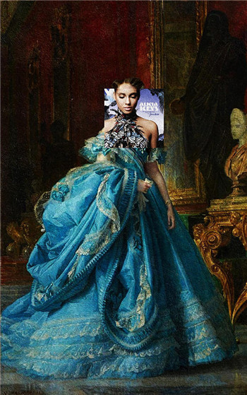 封面歌手：Alicia Keys，背景画家：Vicente Palmaroli。