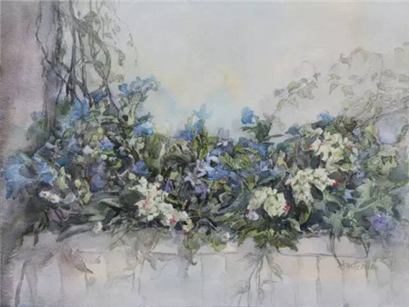 方丽芬 《绽放》46x61cm