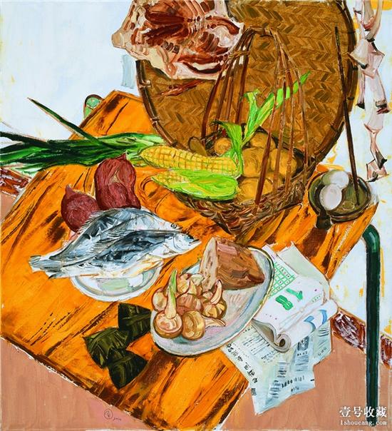 戴士和   《开平冬至》 布面油画 110x100cm 2014年