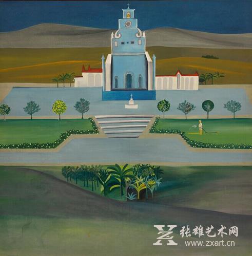 布班·卡卡尔《教堂与园丁》 成交：490,000美元
