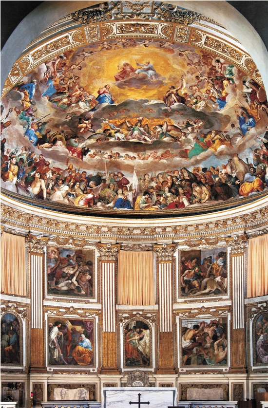 湿壁画 1622-1652年 意大利罗马圣安德列德拉瓦莱教堂