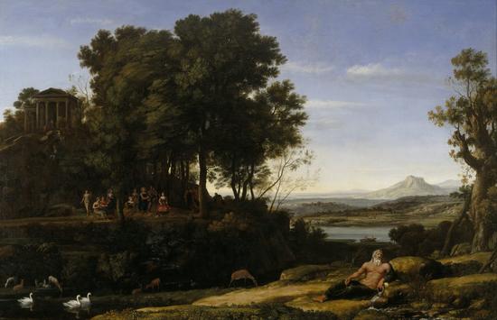   Claude Lorrain, Landscape with Appolo and the Muses. National Gallery, London.