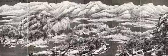 崔如琢《飞雪伴春》 设色纸本　镜心　2013年作