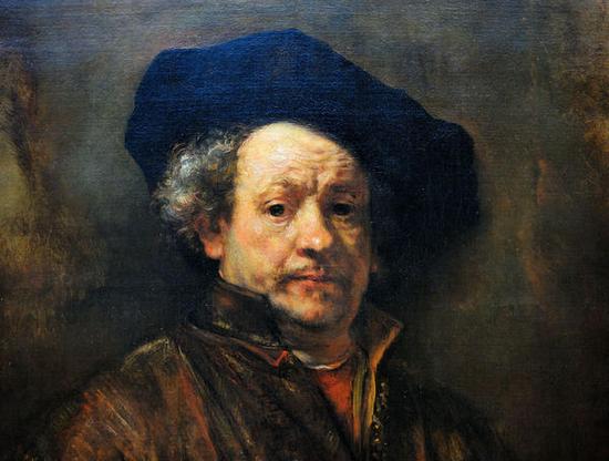   伦勃朗《自画像》，古典写实主义人物肖像油画