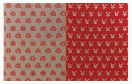   ROSEMARIE TROCKEL, UNTITLED (IN 2 PARTS) (1985-88). PHOTO: COURTESY OF ARTNET.