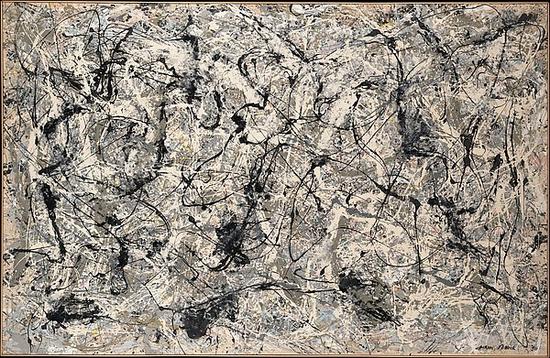 波洛克的《No.28》画于1950年。