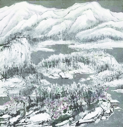 《飞雪伴春》  崔如琢 