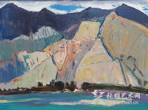 《拉萨河边（三）》60X80CM
