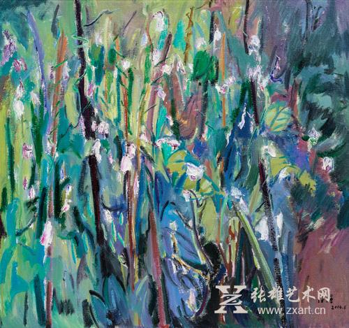 《雪豆花》80X85CM-2014年