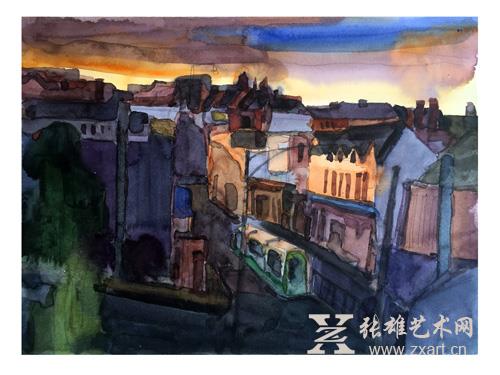 2015《霍巴特的清晨》48x36cm