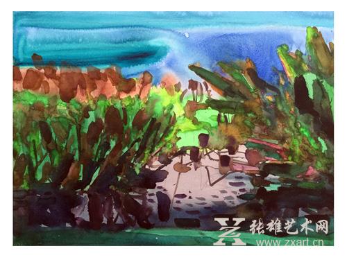 2016《湖边》24x19cm