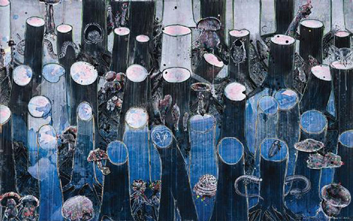 郭子 《没有树叶的森林5》150x240cm 布面丙烯 2016年郭子 《没有树叶的森林5》150x240cm 布面丙烯 2016年