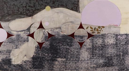 马琦《圆心》 布面油画 100x180cm 2015年