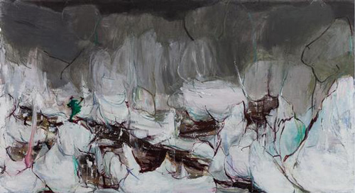 徐赫 《虚妄者从何而来》155x286cm 油彩、丙烯 2015年