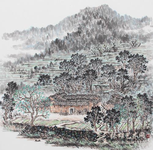 陈火明-早春 69x69cm