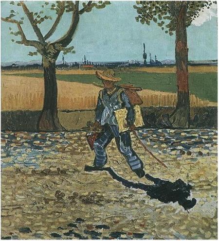   8.Vincent Van Gogh’s “The Painter on His Way to Work”：Destroyed by Fire