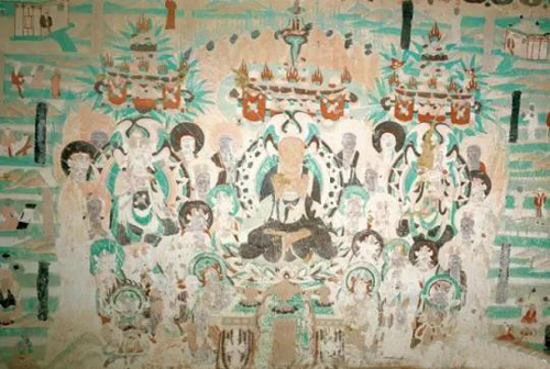 图为莫高窟第170窟（晚唐）父母恩重经变。敦煌研究院供图　摄　