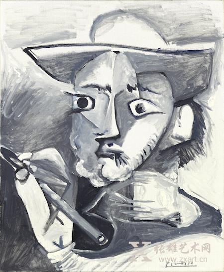 Pablo Picasso Le peintre au chapeau (1965) Photo: Courtesy Hammer Galleries, New York