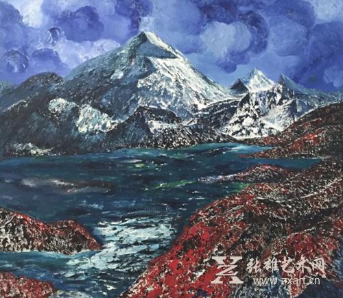 原华伍《蓝系列》作品