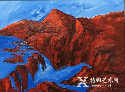 原华伍《蓝系列》作品