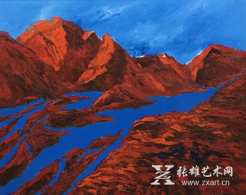 原华伍《蓝系列》作品