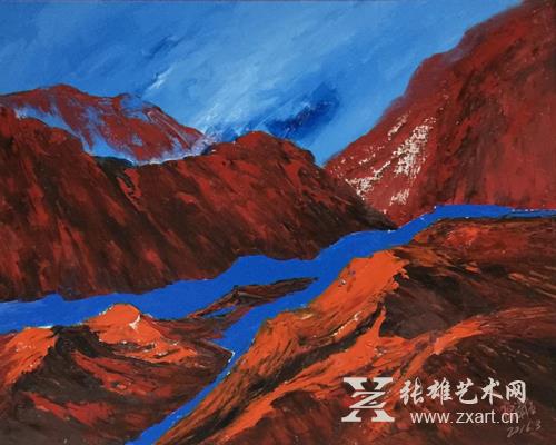 原华伍《蓝系列》作品