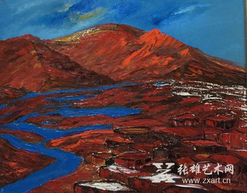 原华伍《蓝系列》作品