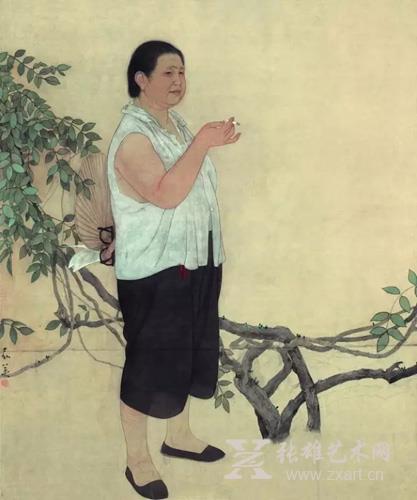 街道主任  112x91cm  绢本设色 1981年