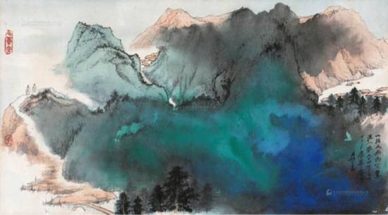 张大千　戊申《爱痕湖》 1.008亿元 中国嘉德2010年5月17日