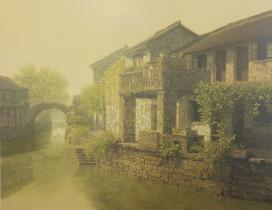 水乡情 91×117cm 布面油画