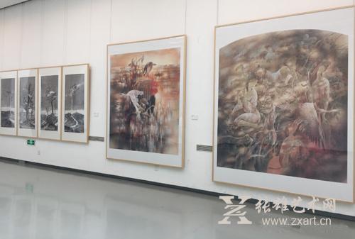 黑龙江省国画作品展在中国国家画院美术馆开幕