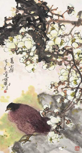 高冠华 晨雾 纸本镜心 101 × 54 cm RMB： 18，000-28，000