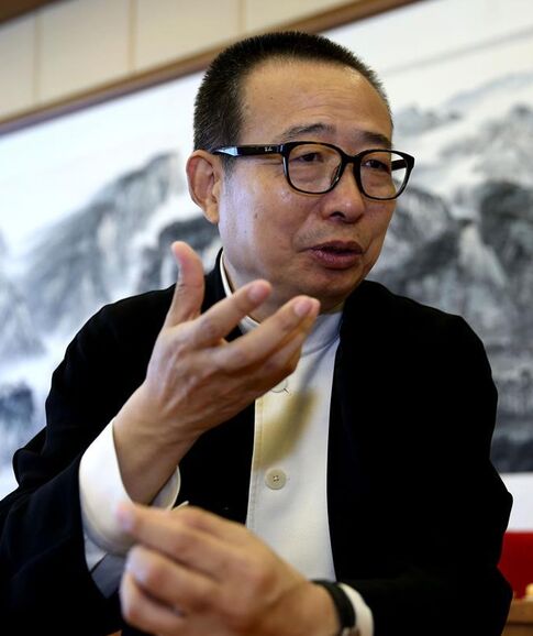   6月15日，潘鲁生在北京接受记者专访