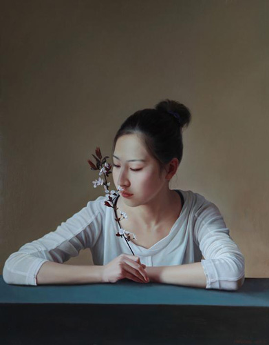范学贤 暗香 80x100cm 布面油画 2015范学贤 暗香 80x100cm 布面油画 2015