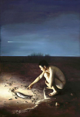 李陈辰 孤岛-隔离 230x160cm 布面油画 2011李陈辰 孤岛-隔离 230x160cm 布面油画 2011
