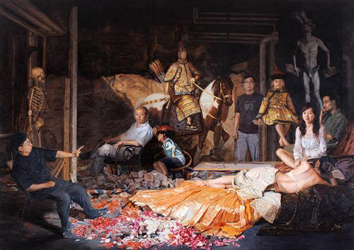  李卓 无梦时代 270X380cm 布面油画 2009李卓 无梦时代 270X380cm 布面油画 2009