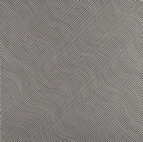 布里奇特·莱利，《无题(对角弧线)》(Untitled )，1966。图片：Courtesy Christiechr(39)s