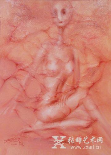 5.丙烯 张智罡 《解脱4B-6》90×120cm