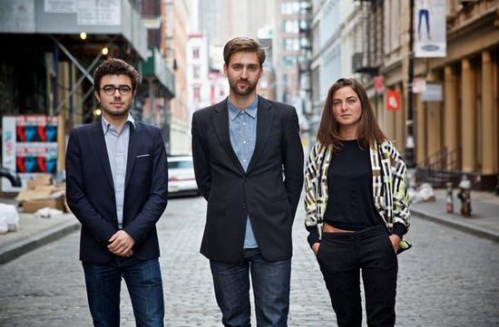   ArtList创办人：Maxime Germain, Kenneth Schlenker, and Astrid de Maismont。