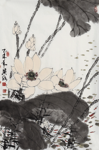 李广欣 荷塘 68x46cm