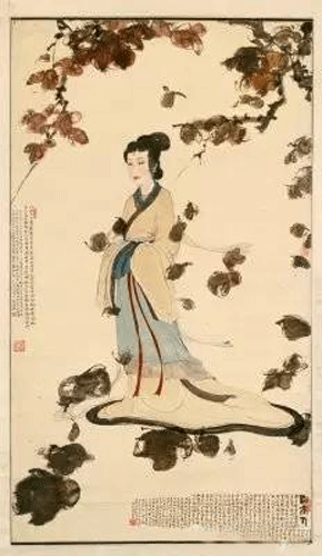 《湘夫人图轴》