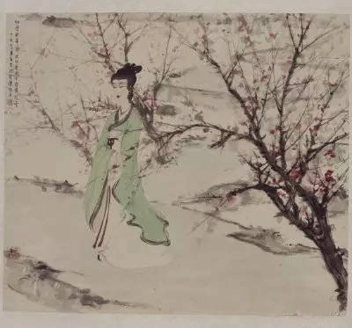 《桃花仕女图》